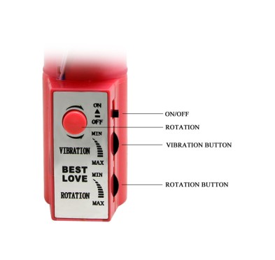 Wibrator króliczek rotacja punkt G łechtaczka 24cm